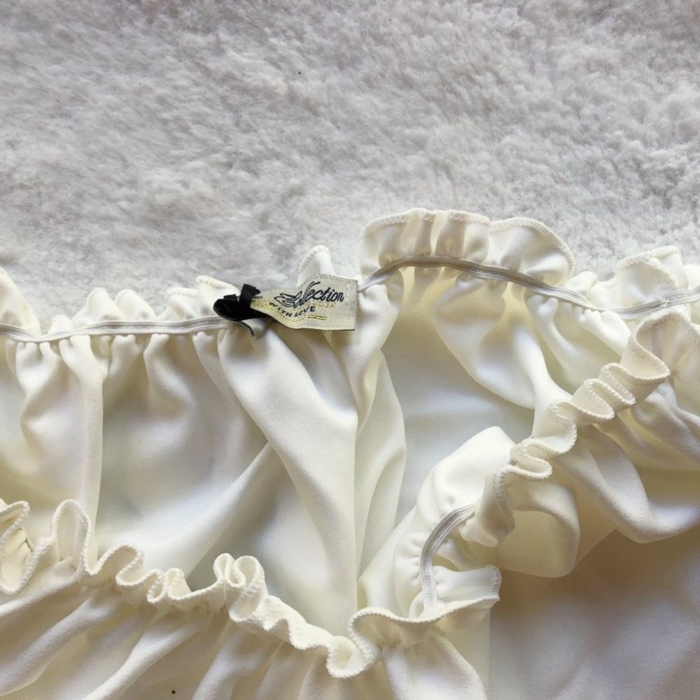 SALE 🔆 White tie sleeve crop top - Picture 10 of 11